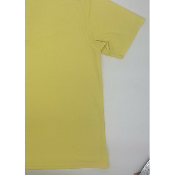 Men's Under Armour HeatGear Short Sleeve Polo Shirt Yellow XL - Picture 9 of 11